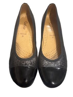 Gabor Hovercraft Raspa Cap Toe Ballet Flats US 8.5 Timeless Comfortable